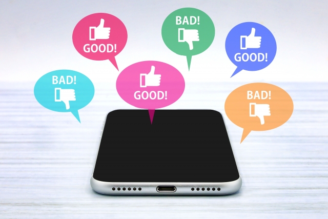 GOOD　と　BADのマーク